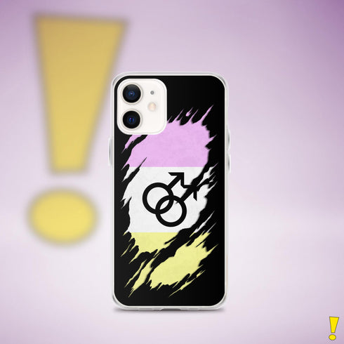 Twink Pride Flag Ripped Reveal Clear Case for iPhone®